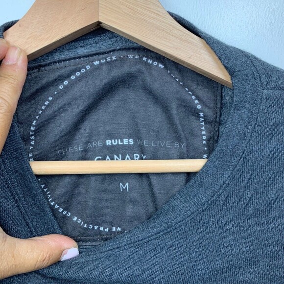 Canary Hip Wear Crewneck Sweatshirt Adult Womens Medium Gray Delta Fleece - Picture 9 of 9